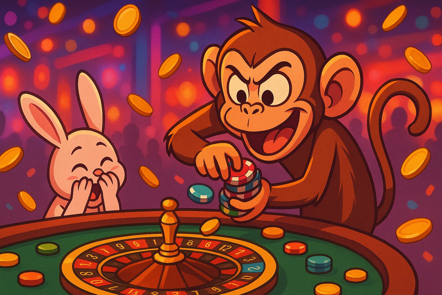 Reel permainan Hacksaw Gaming dengan simbol berwarna dan tema inovatif di pakdeslot